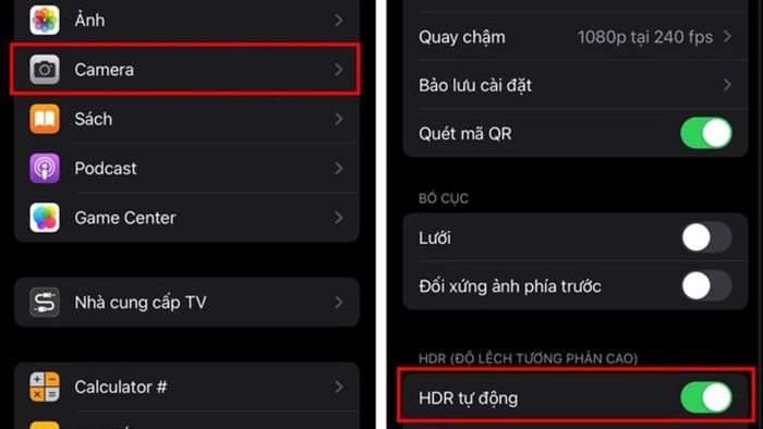 Hướng dẫn bật và tắt HDR trên iPhone